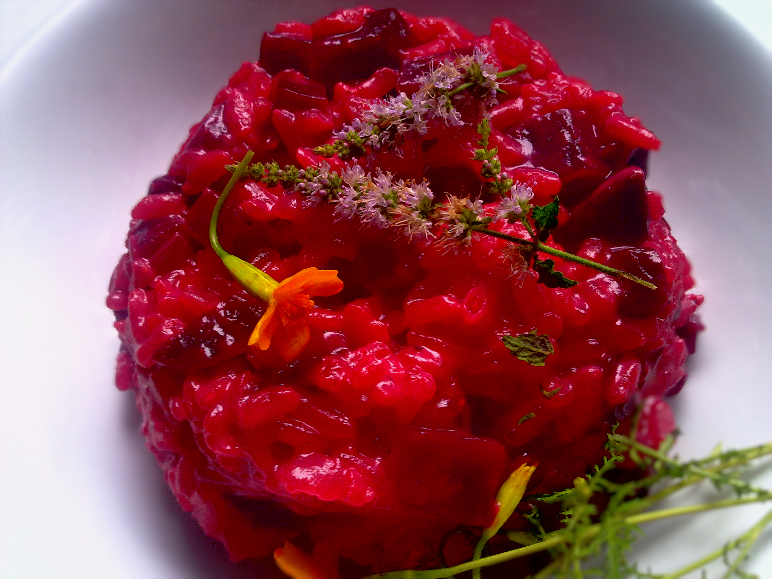 risotto mit roter bete