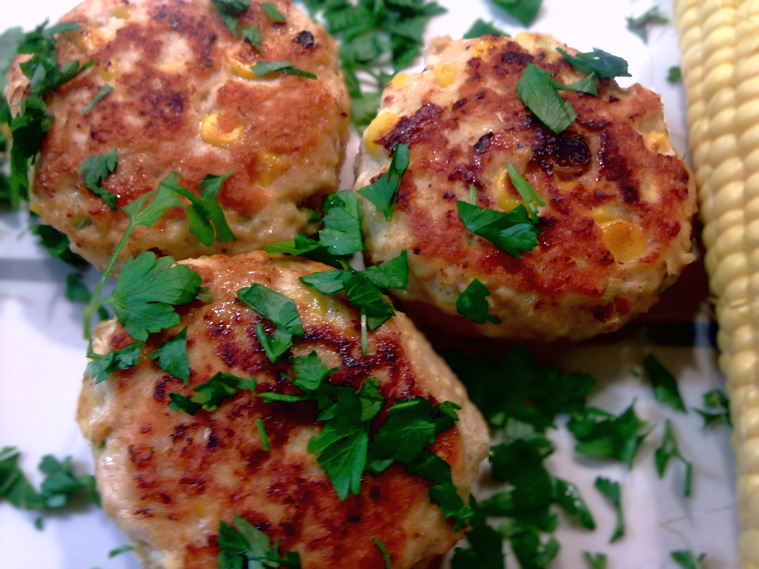 fleischbaellchen mit mais