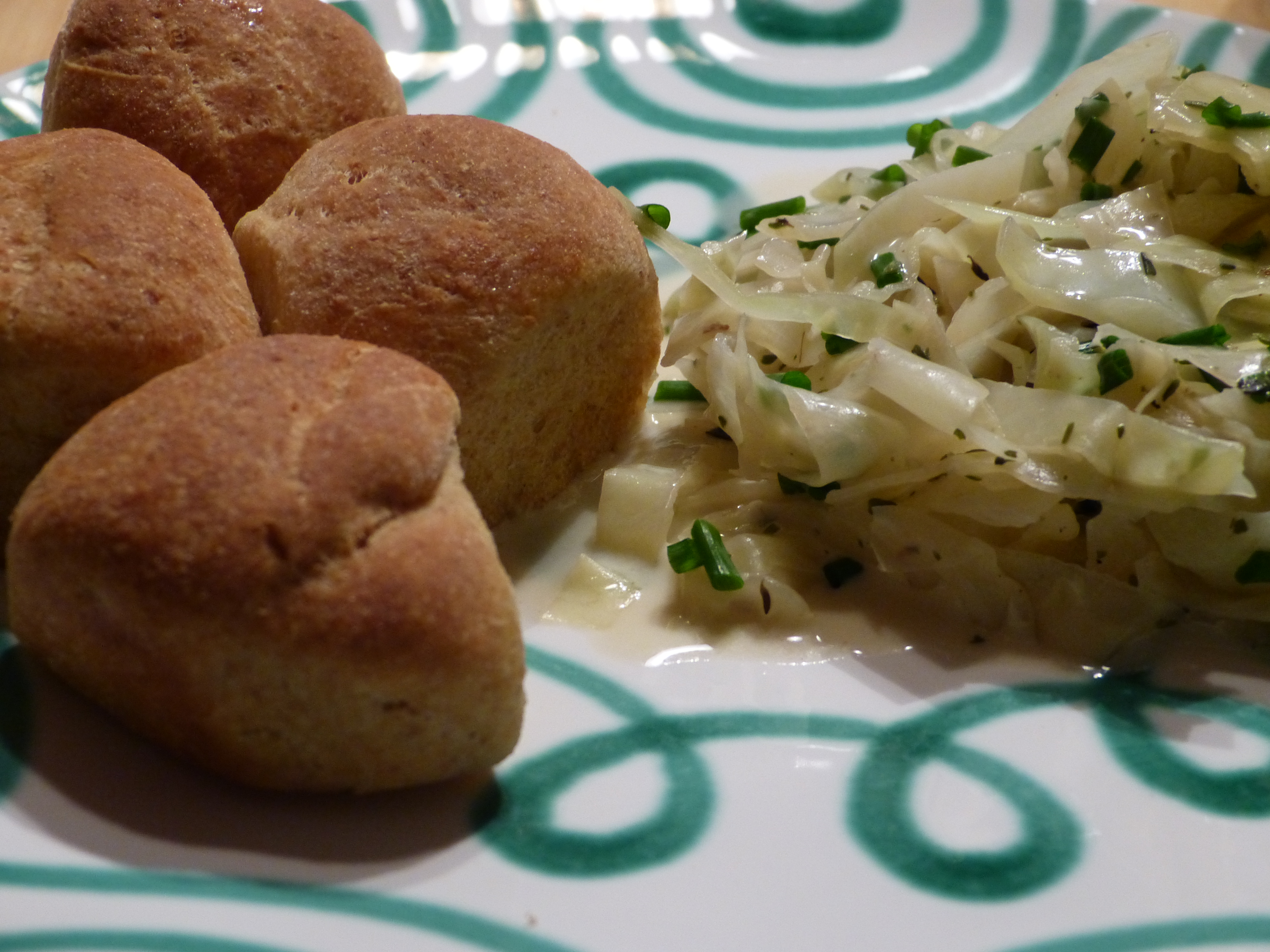 buchteln mit rahmkraut