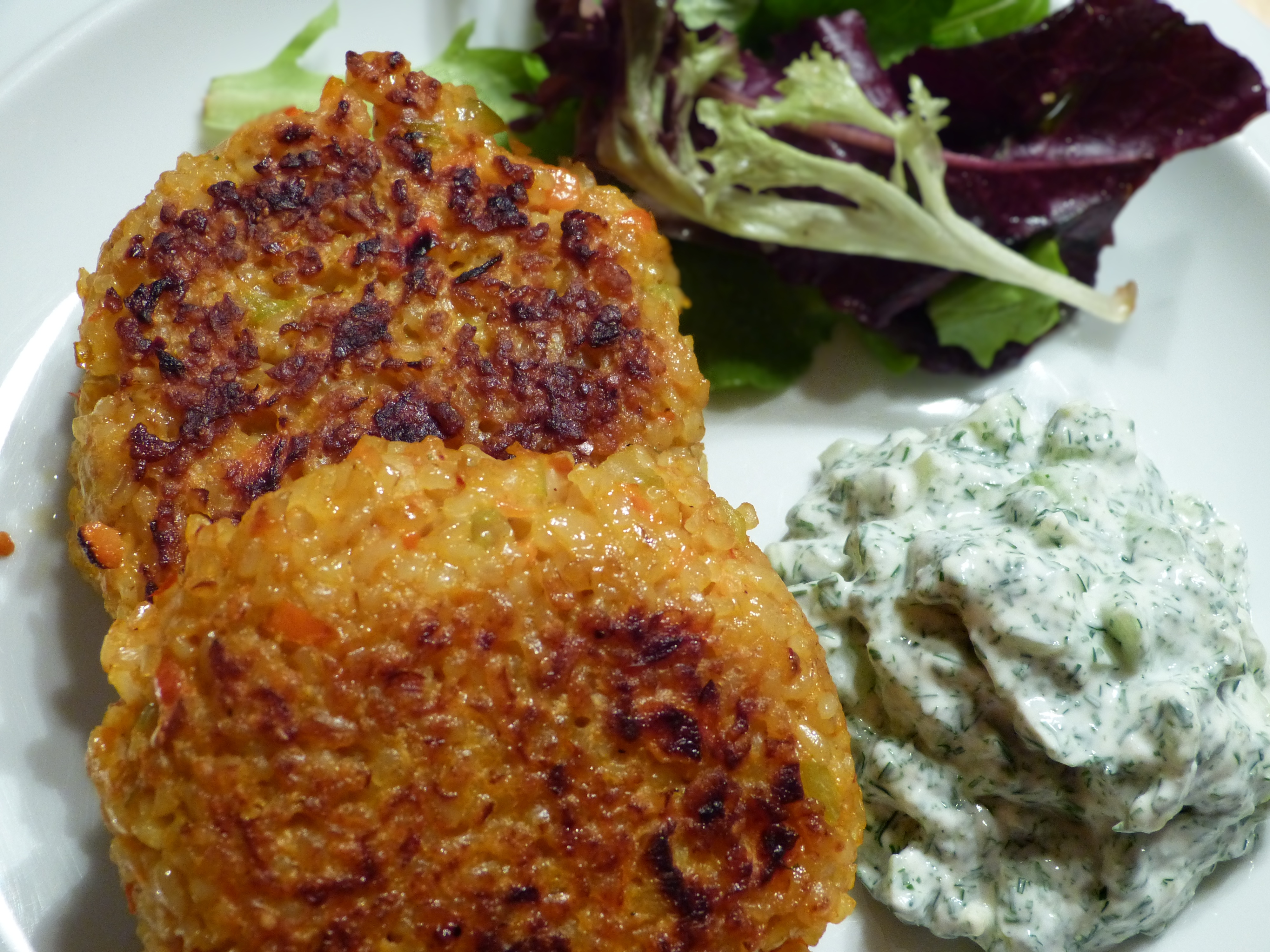Bulgur-Plätzchen mit Gemüse