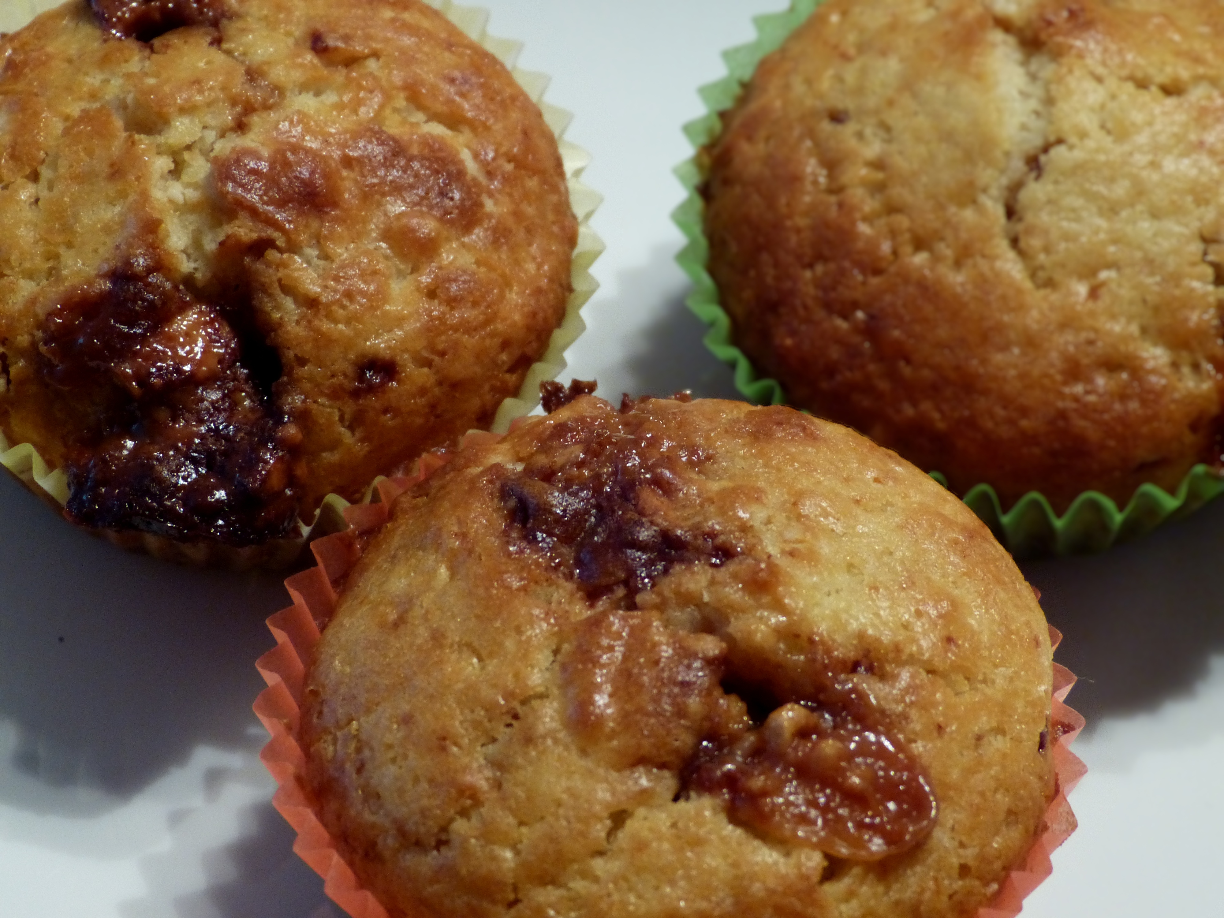 muffins mit erdnussbutter und snickers