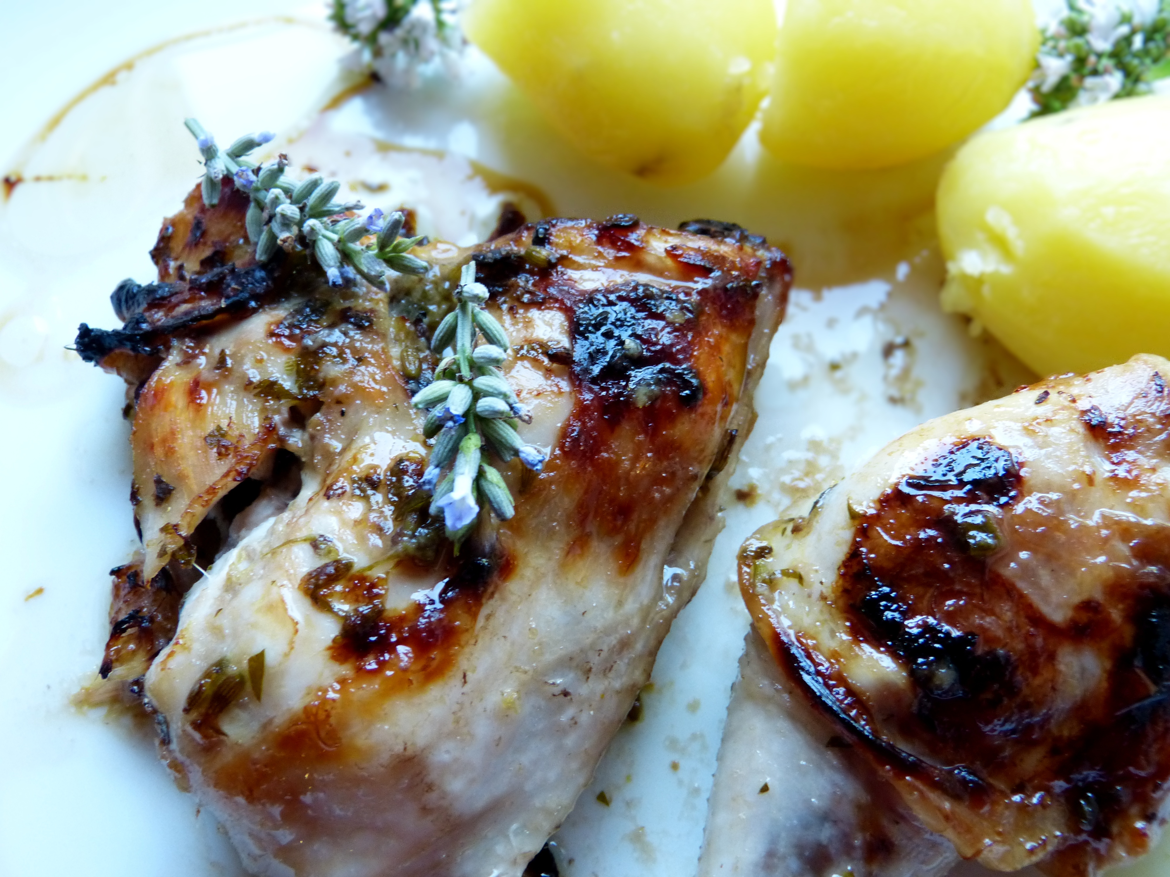 hühnchen mit lavendel und zitrone