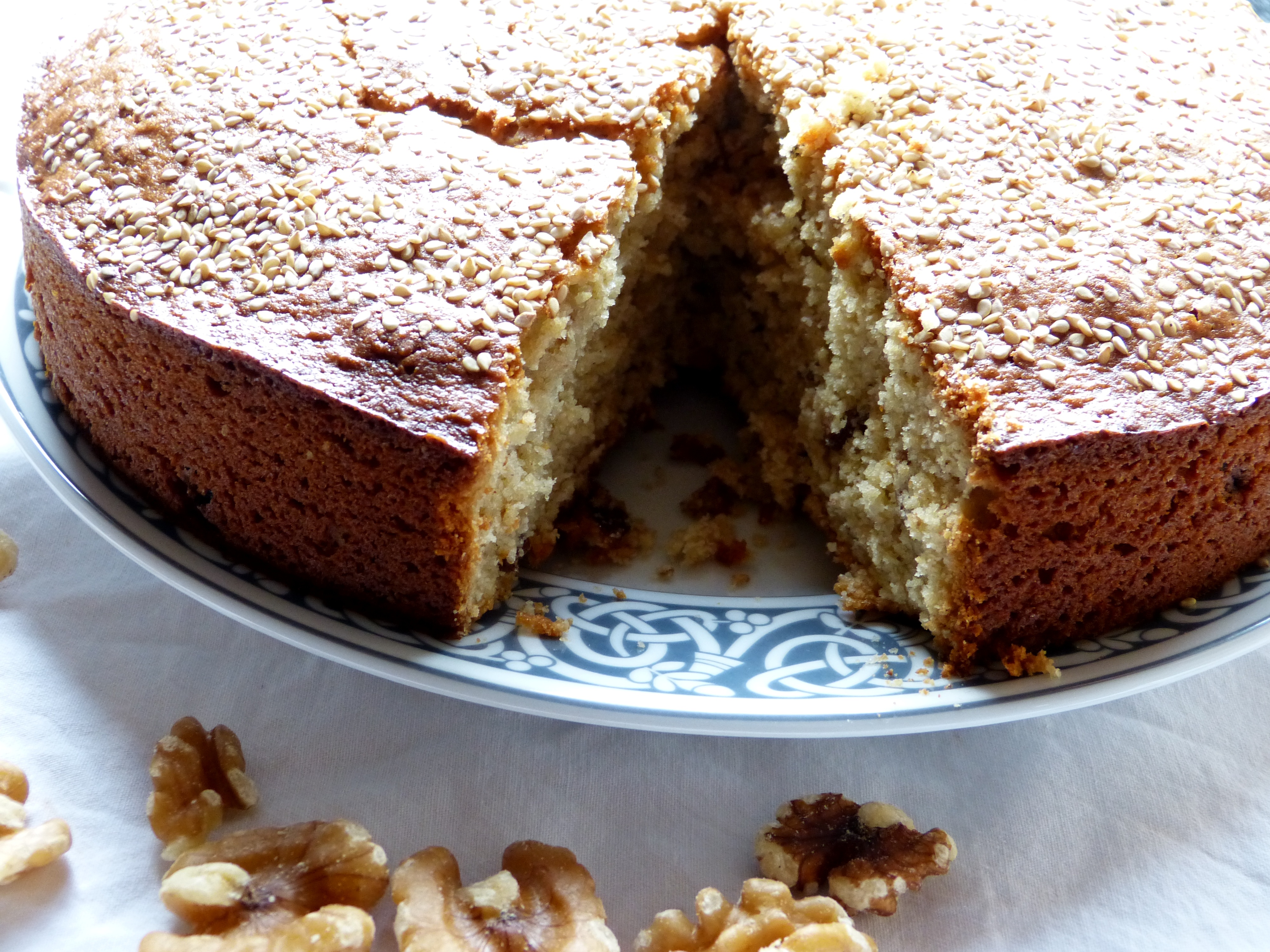 sesam-walnuß-kuchen
