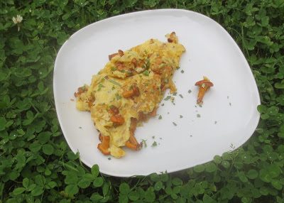 Omelette mit Pfifferlingen