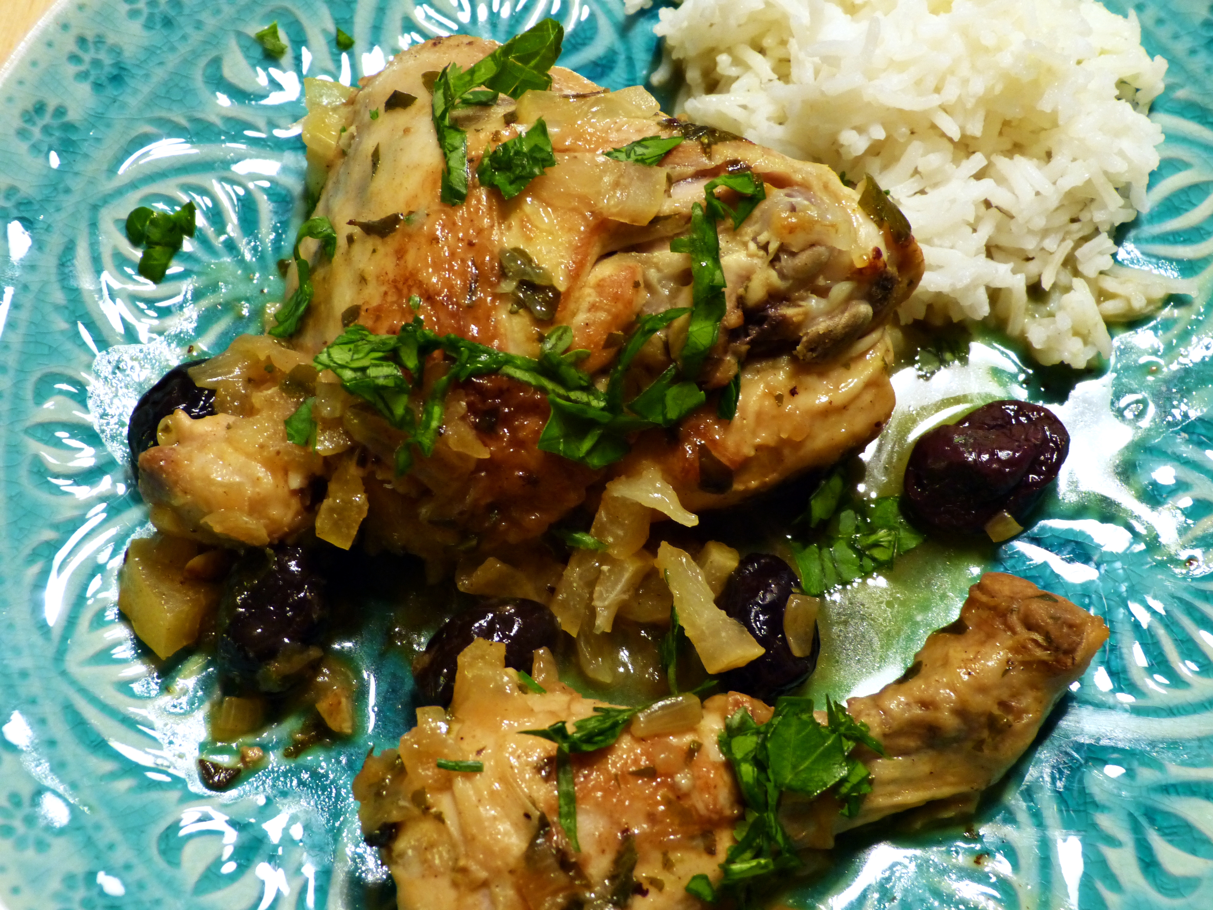 hähnchentajine mit oliven und eingelegten zitronen