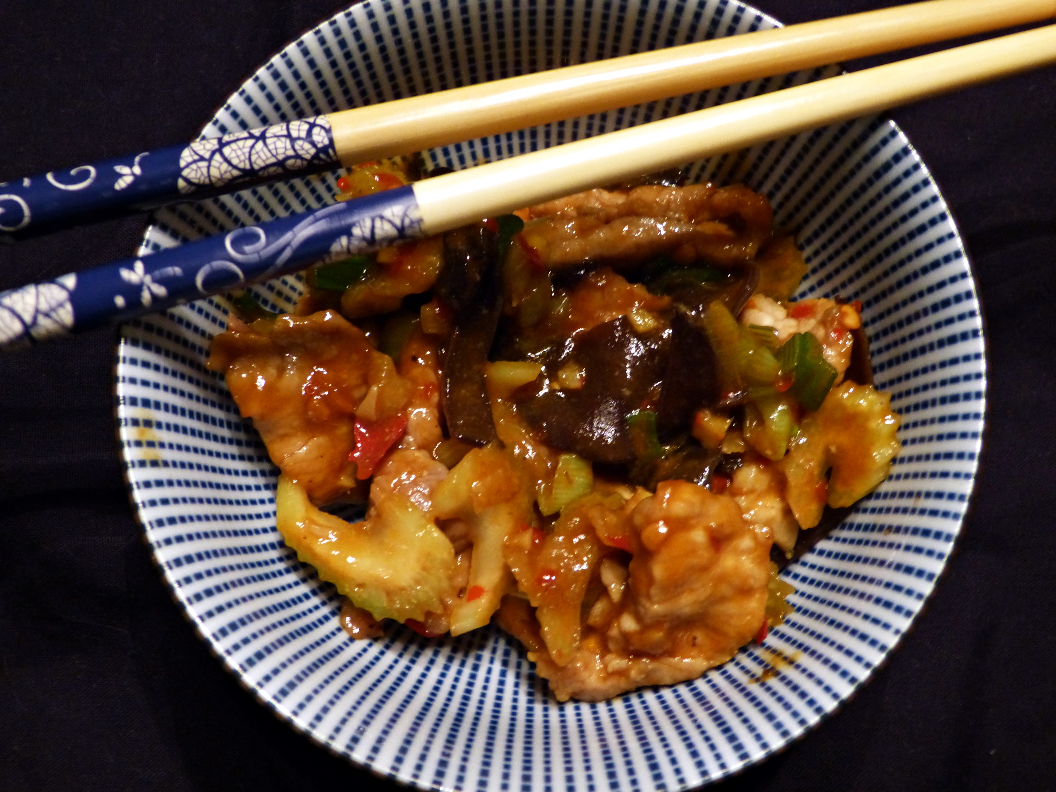 schweinefleisch mit fischduft