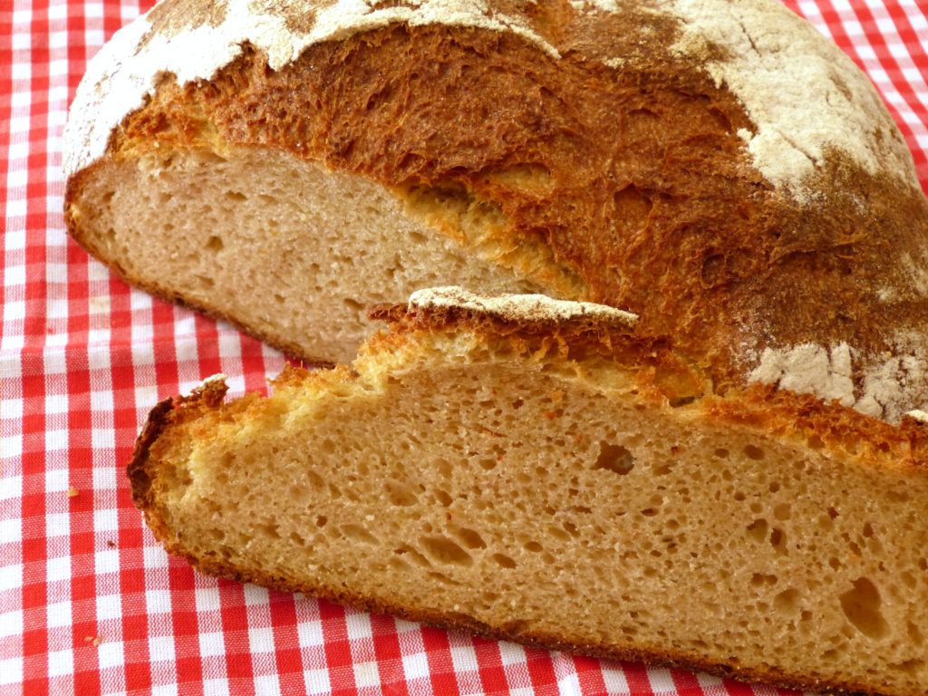 brot mit freekeh und buttermilch