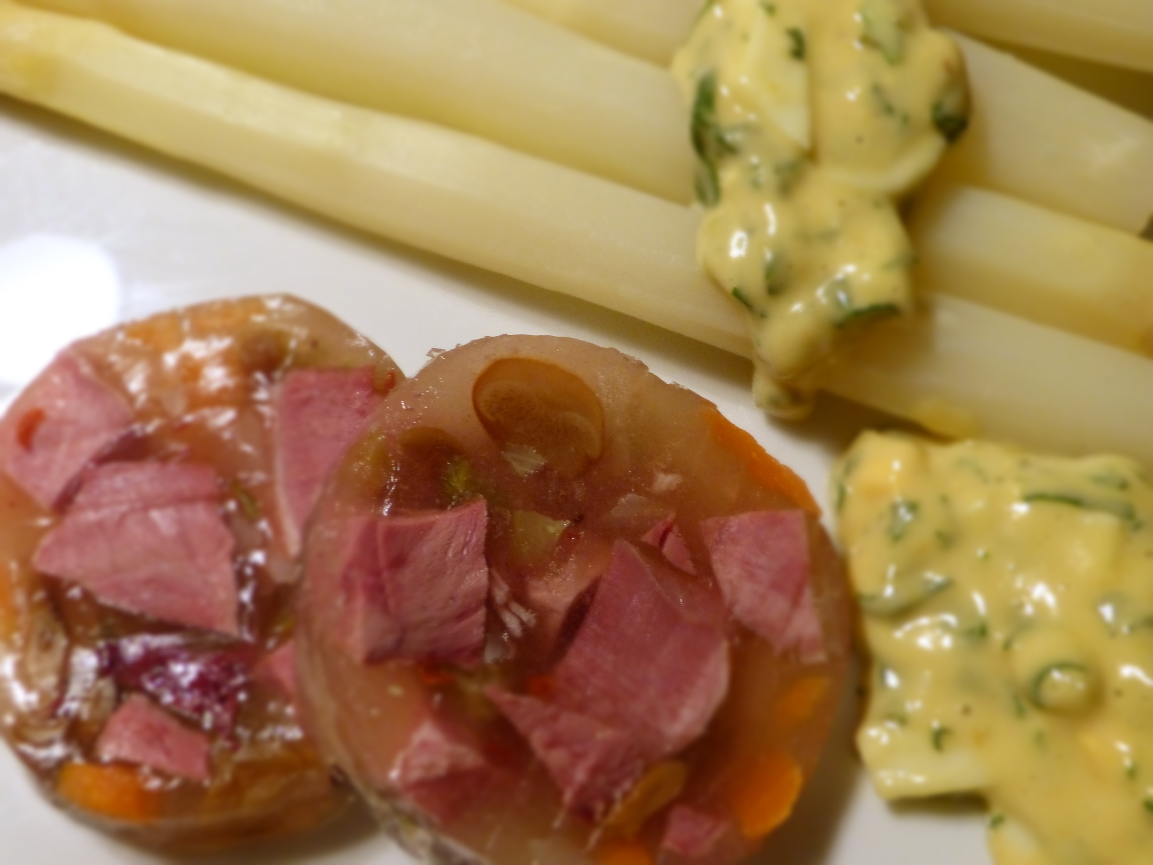 sülze, spargel, remoulade