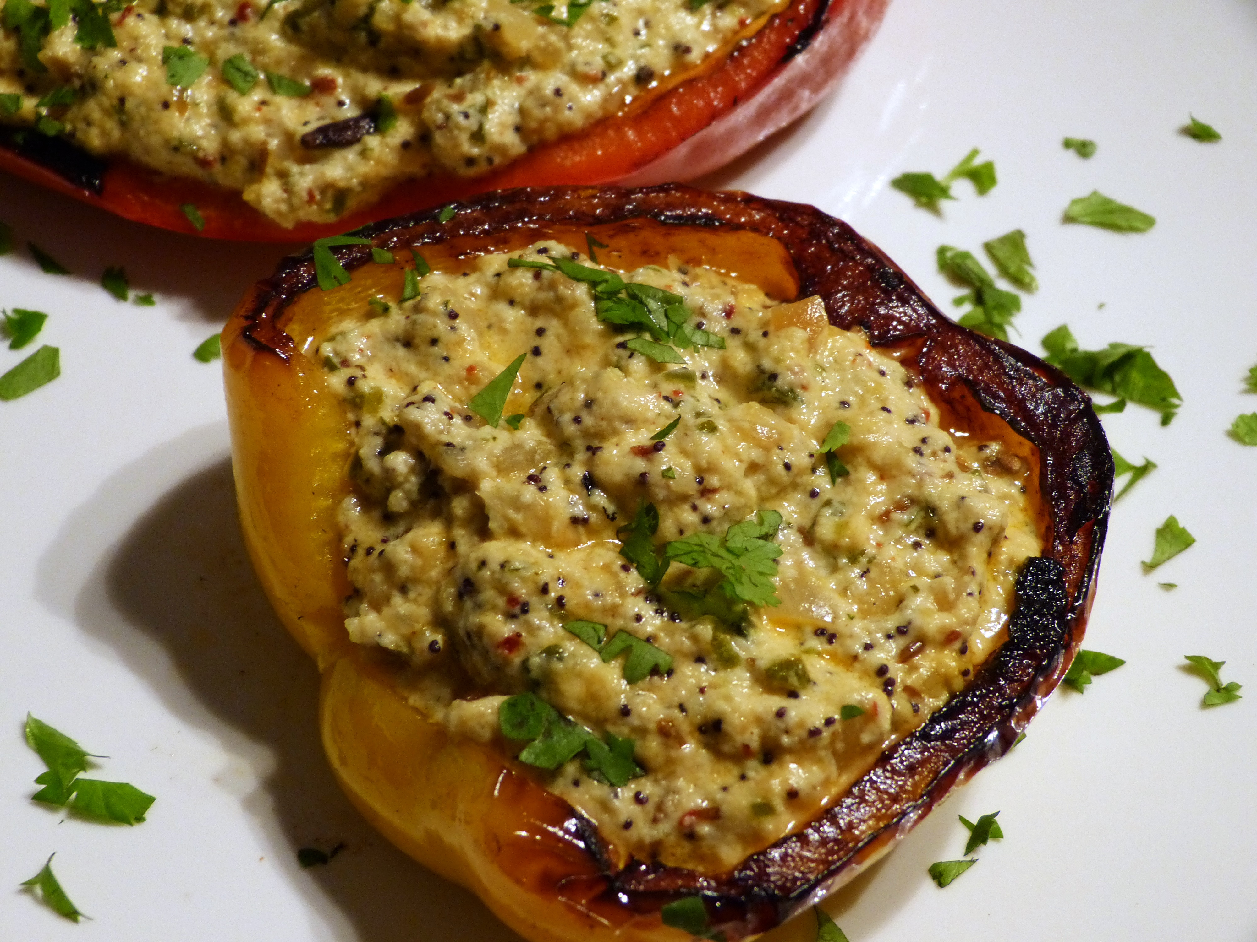 röstpaprika mit paneer