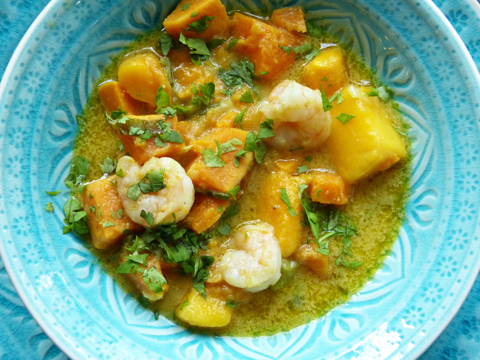 garnelencurry mit mango