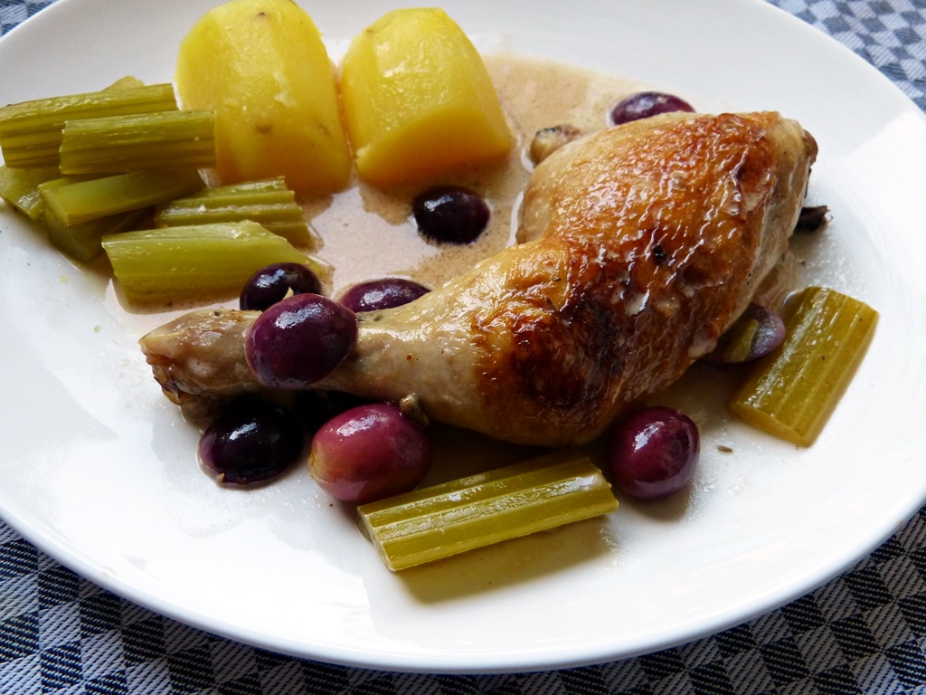 hühnchen mit trauben und verjus