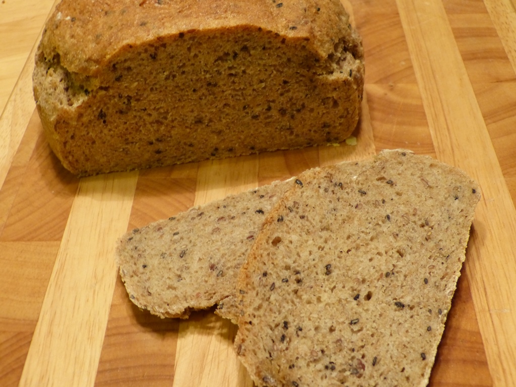 brot mit leinsamen und sesam