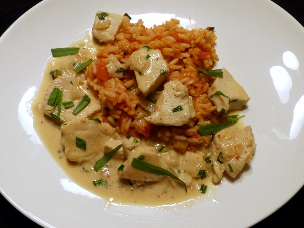hühnchenragout mit tomatenreis