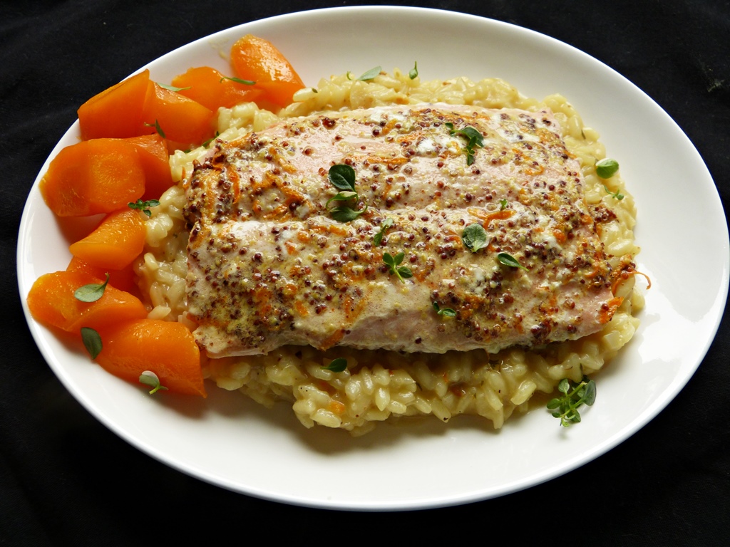 lachs in mandarinen-butter