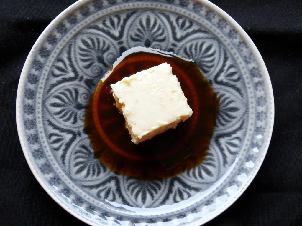 royale auf espresso-orangen-reduktion