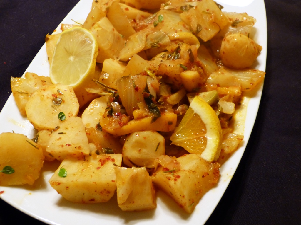 topinambur und fenchel à la grecque