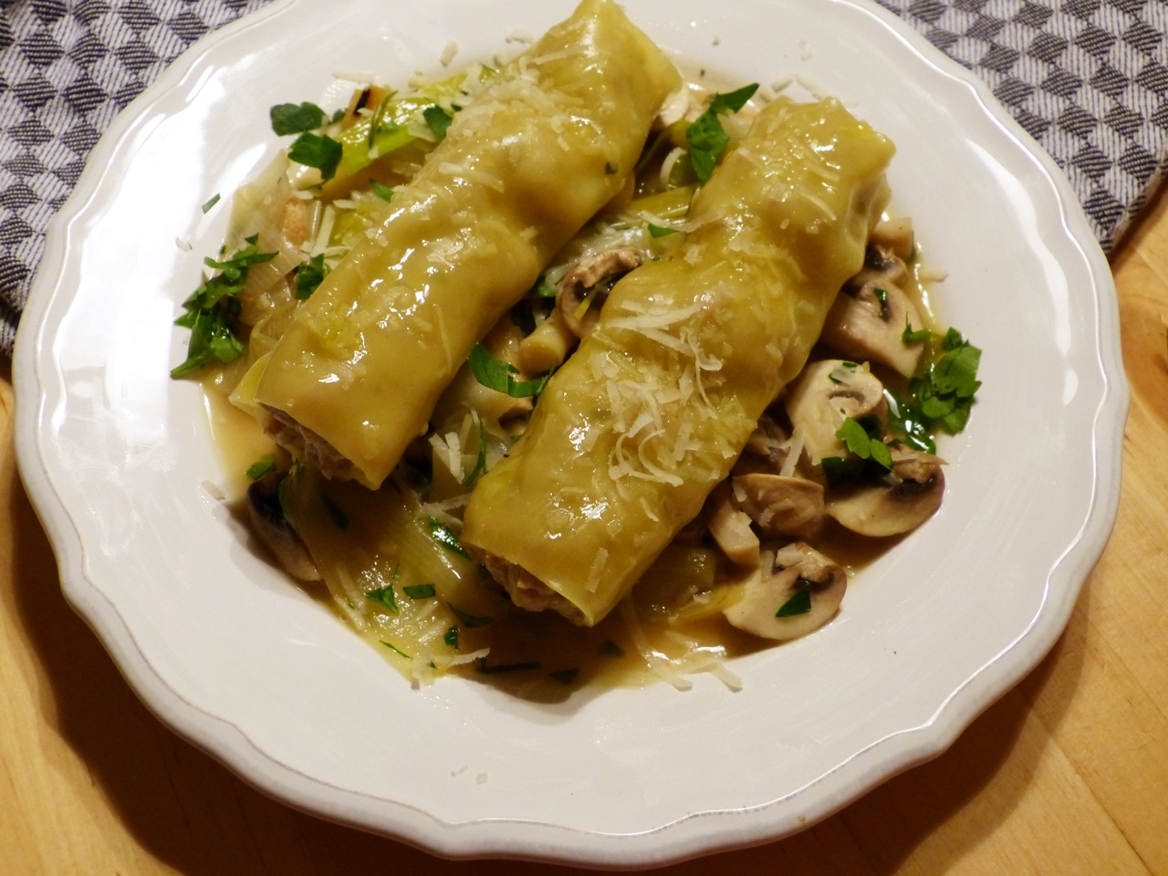 gedämpfte cannelloni