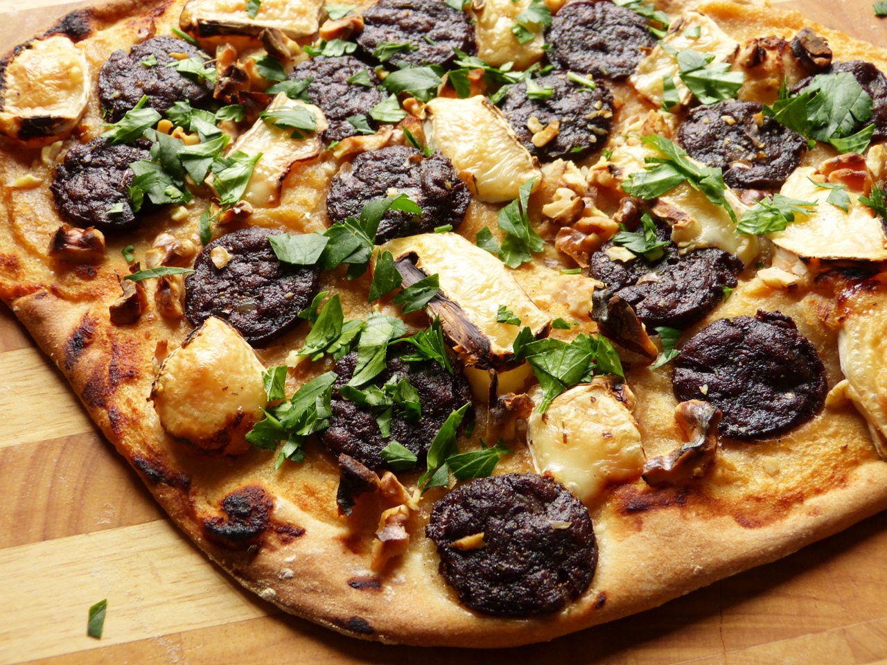 apfelkompott, blutwurst