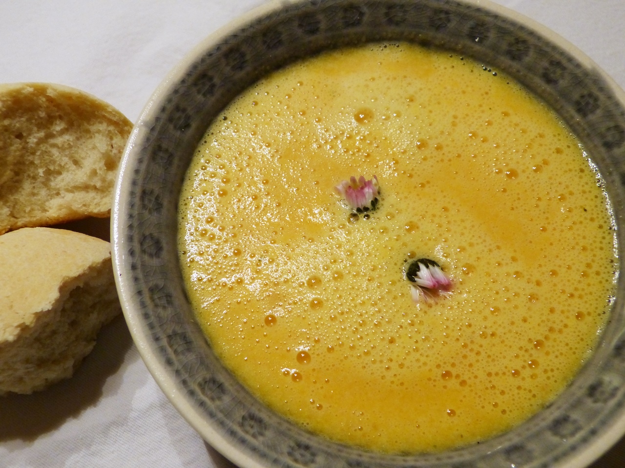 karottensuppe und zitronenweckerl