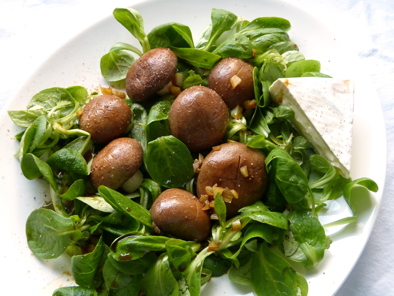 pilze und brie