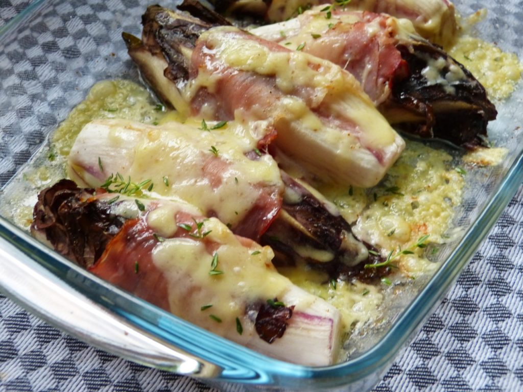 Chicorée im Schinkenmantel