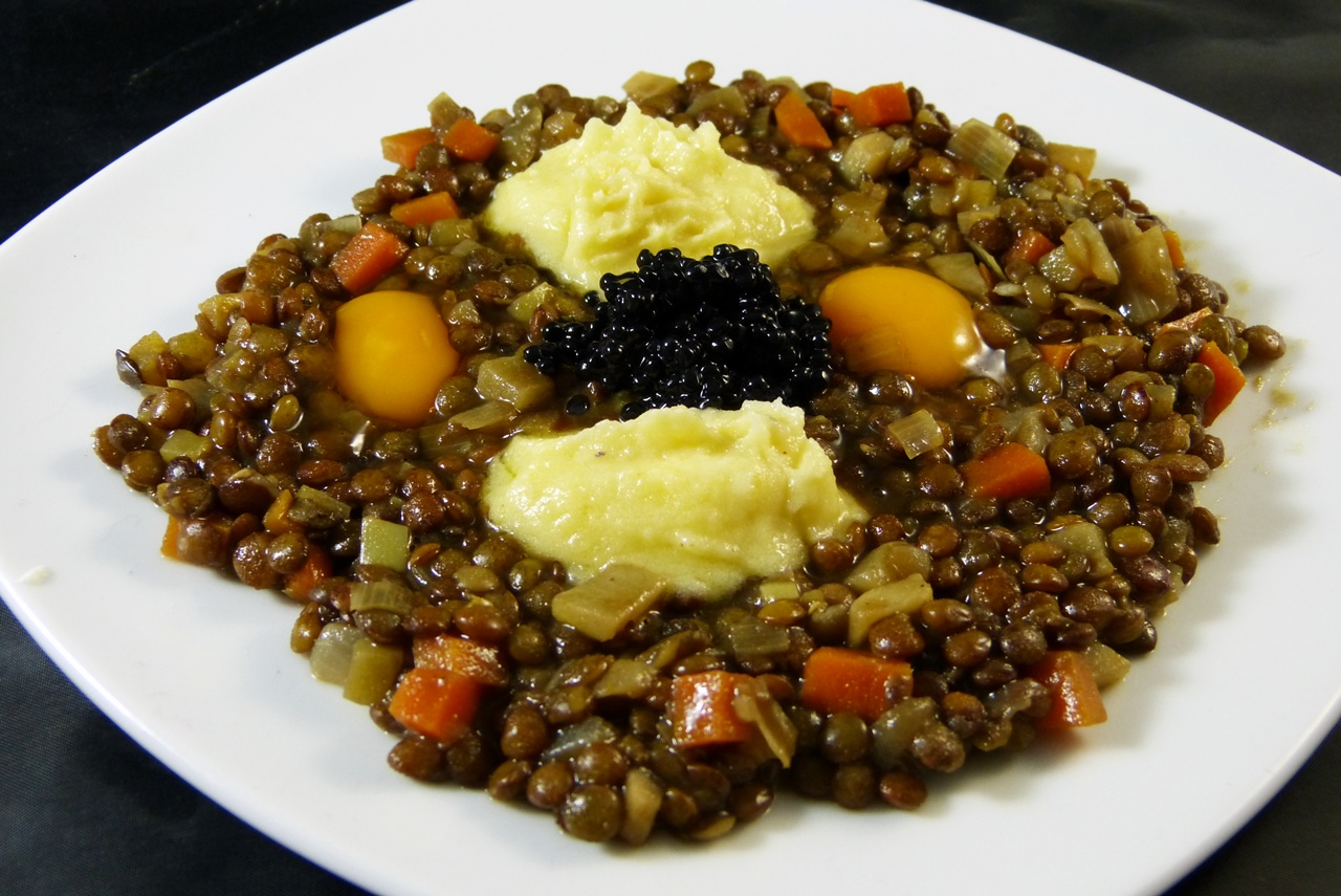 alb-leisa mit kartoffelcrème