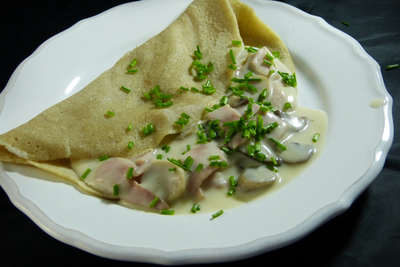 galette, sauce mornay