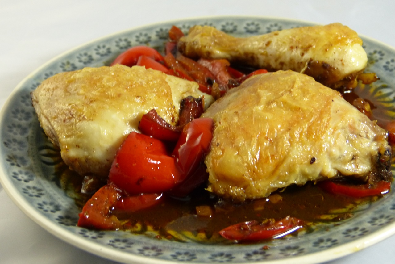 hühnchen mit chili und paprika