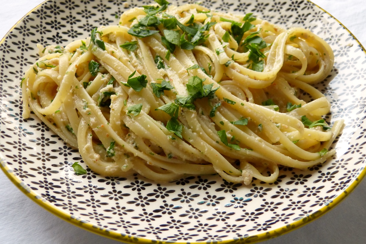 linguine mit krabbenfleisch