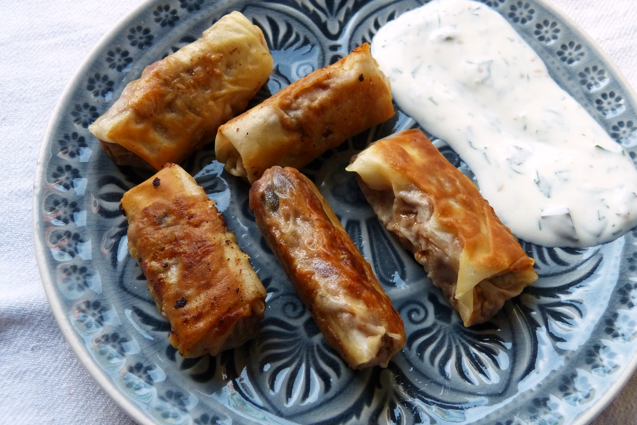 moussaka im strudelteig